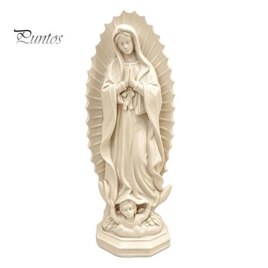 Unique Bookcase Accents Our Lady of Guadalupe Religious Statue, Virgin Mary Figurine, Resin Sculpture, Statement Piece for Cabinet Inspirational