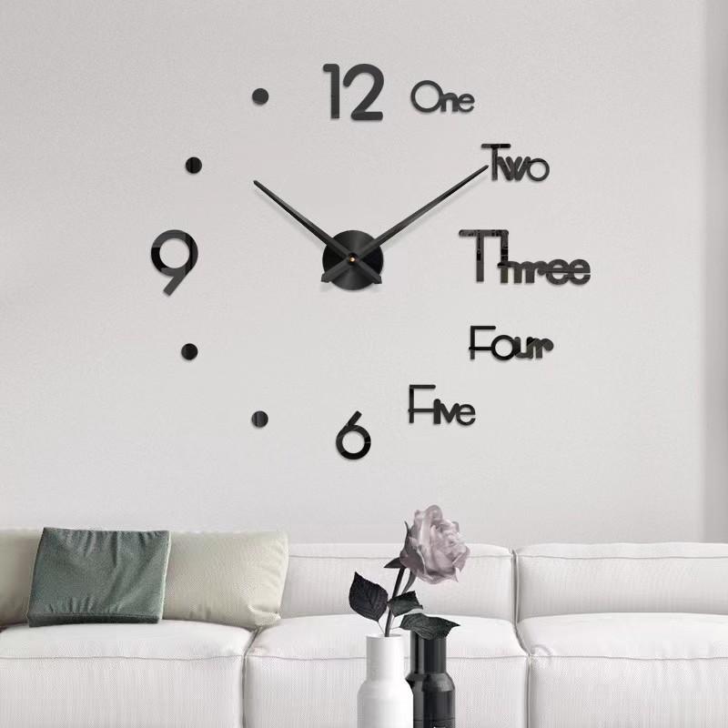 3D Large Wall Clock Mirror Wall Stickers Luminous DIY Digital Clocks Silent Clock Quartz Watch Home Living Room Table Decor Hot