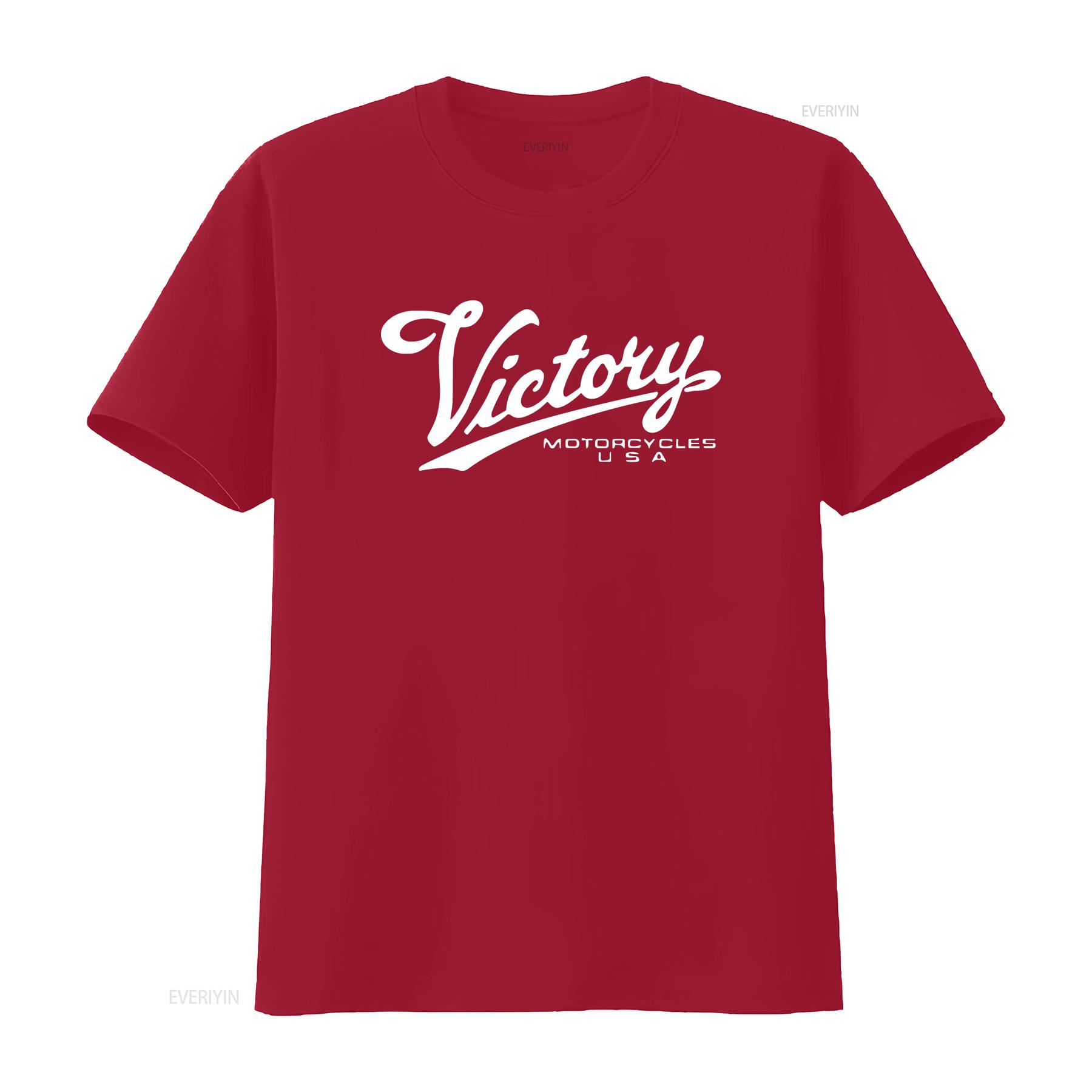 T Shirt Motorcycle compatible Victory Vintage Motorcycles USA tee vintage Washed Unisex Stretched Soft Casual Stylish S