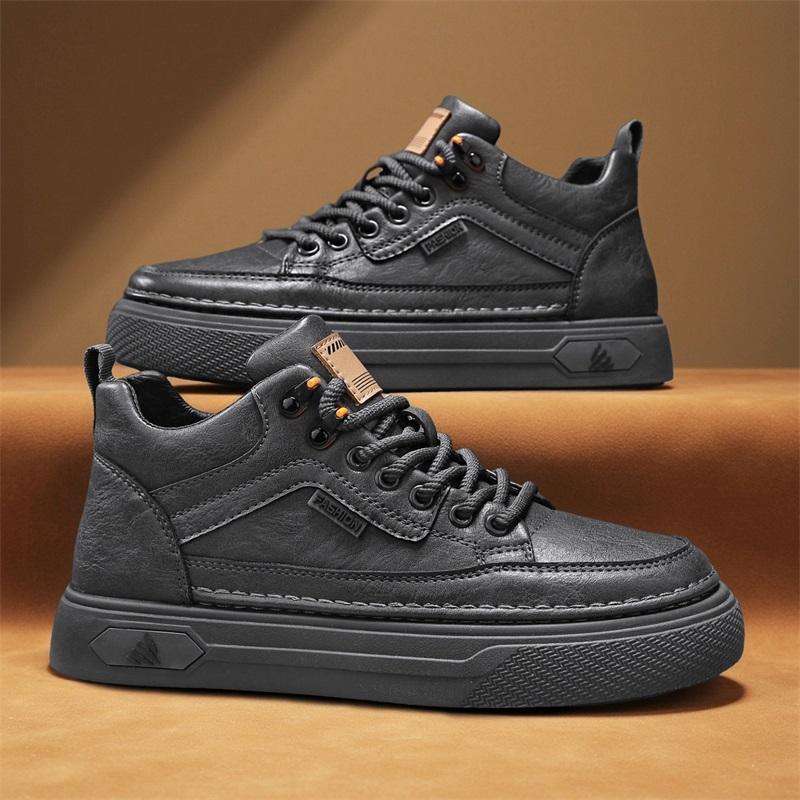 New Fashion Autumn And Winter Men's Low Top Martin Boots Students Male Boys Trending Soft Sole Work Shoes Labor Protection Martin Sneakers