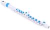 NUVO Plastic Wind Instrument Completely Waterproof Flute C Key jFlute 2.0 WhiteBlue N220JFBL (with Dedicated Hard Case) []