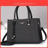 Minimalist Pu Tote Bag With Zipper Pockets For Daily Commuting Women