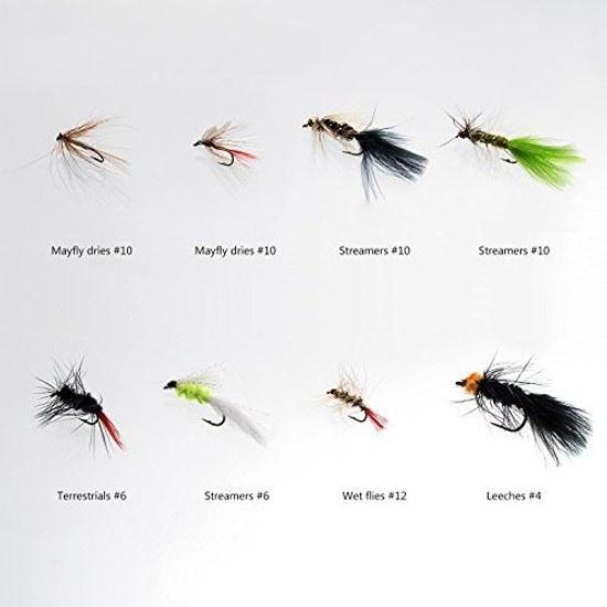 Bassdash Complete Fly Fishing Tackle Case Included Stream Tenkara Trout Set
