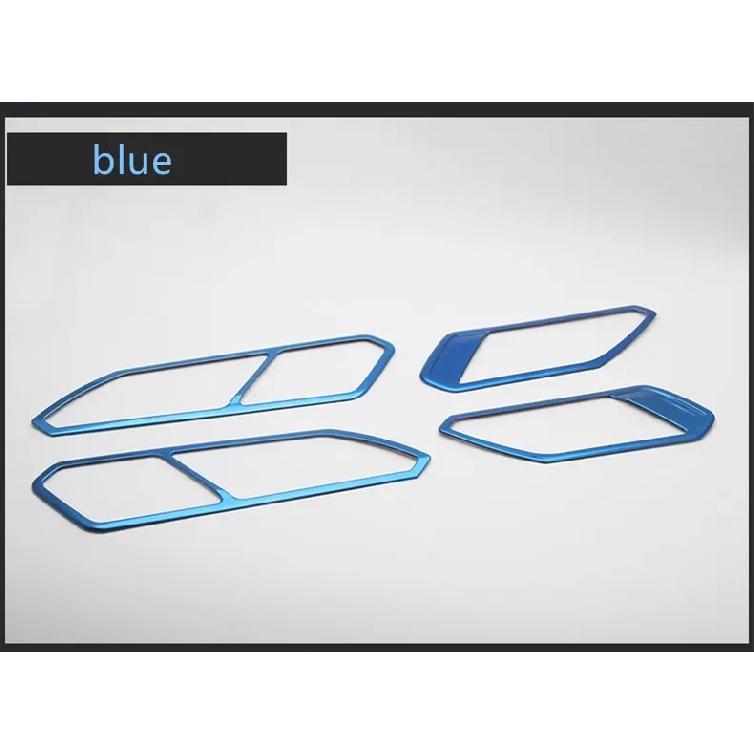 Car Upgrade For VW Tiguan MK2 2016-2018 4Pcs Door Handle Bowl Frame Trim Sticker Covers ABS Chrome Car Accessories