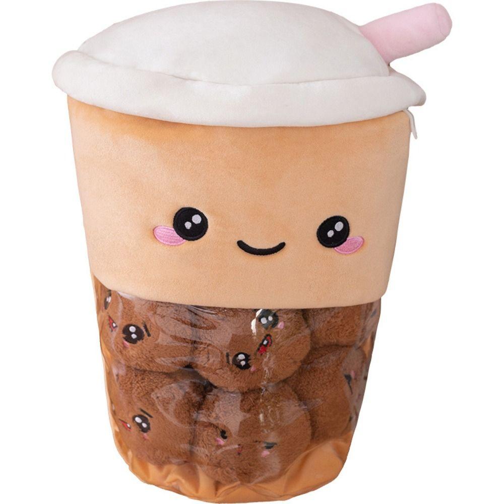Soft Milk Tea Cup Plush Toy Red Date Milkshake Cat's Claw Milkshake Pillow  Children Gift