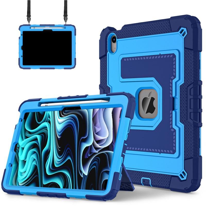 Funda Resistente a Golpes con Soporte para iPad Air 4 5 6 de 10.9 Pulgadas, Cubierta de Silicona con Soporte, Estilo de Negocios, Carcasa Dura