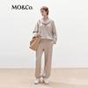 MO&Co. Women's Cashmere Wool Blend Straight-Leg Pants