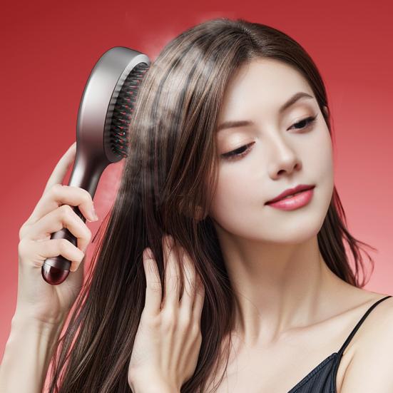 Elektrikli Sprey Saç Derisi Masaj Fırçası 2'si 1 Arada Çok Amaçlı Titreşimli Baş Masaj Aletleri USB Şarj Edilebilir Taşınabilir Kablosuz Masaj Dolaşık Açıcı Tarak