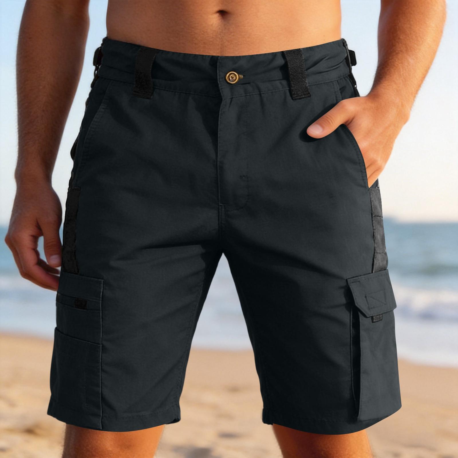 

Men s Work Cargo Shorts Multi Pocket Lightweight Loose Fit Knee Length Shorts for Outdoor Construction and Casual Wear XL