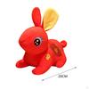 Chinese Lunar Year Plush Toys Stuffed Animal Doll, Soft Cartoon Bunny Figurine for Store