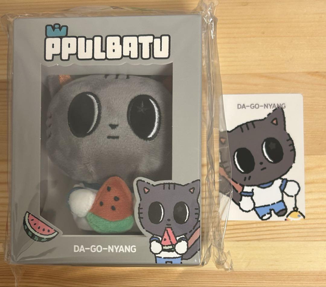 

[USED] TXT Dagonyan Taehyung Watermelon Key Ring Tuba Purbatu Trading Card