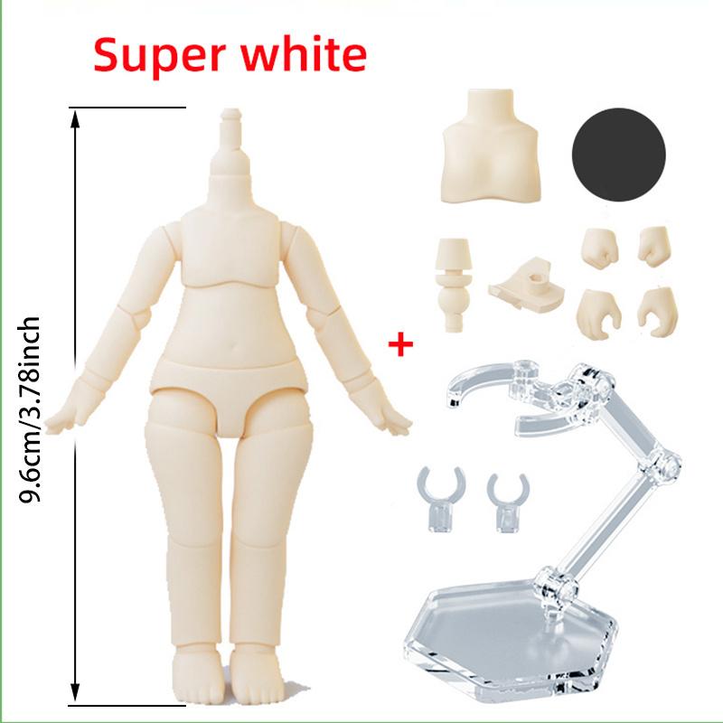 9.6cm 11CM Moveable Joints Doll toys YMY body suitable for GSC head ob11 1/12BJD doll body spherical joint doll toy hand set