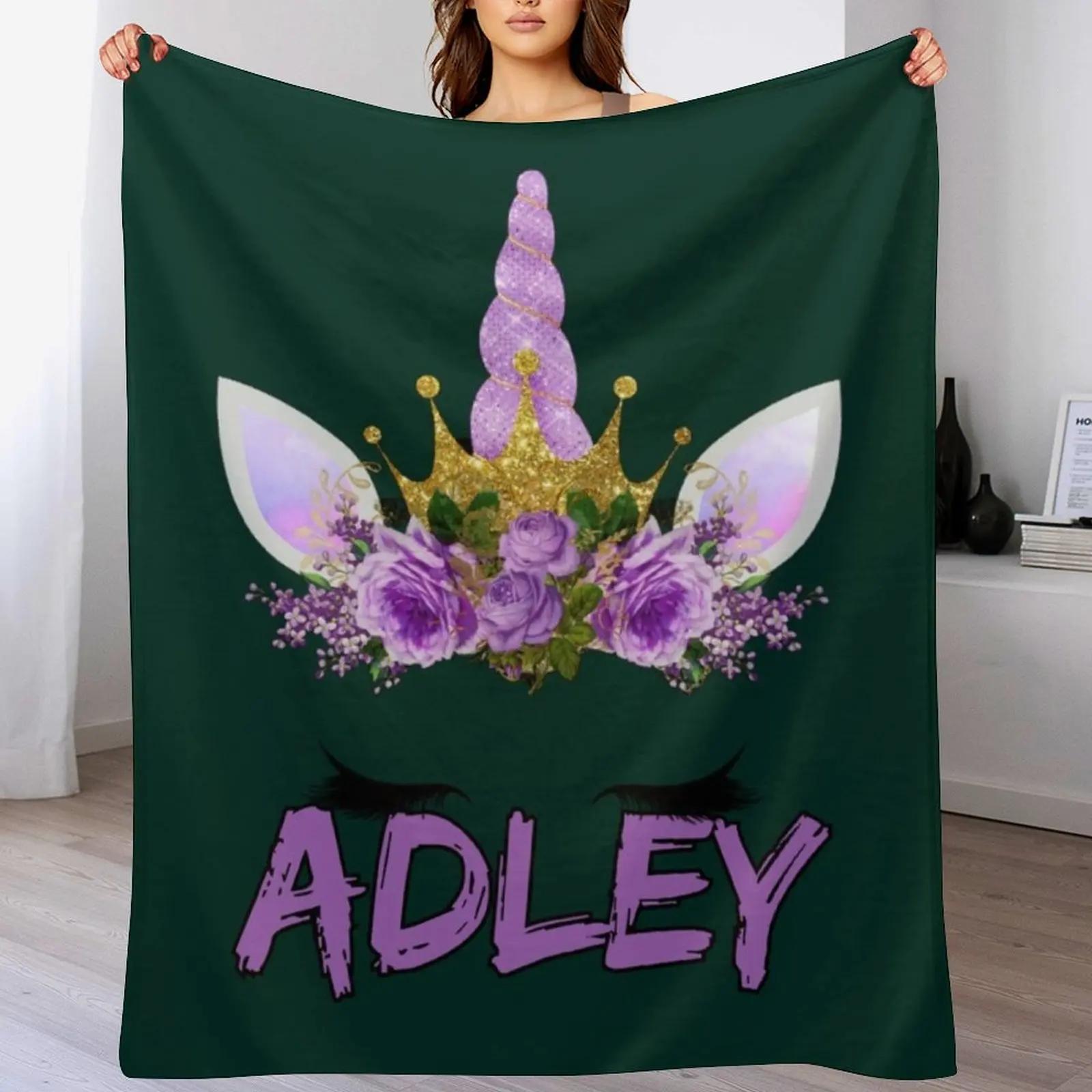 

kawai girl a for adley unicorns kawaii82 Throw Blanket Ultra Plush Cozy Blanket for Napping Sleeping 102x76cm(40x30in)