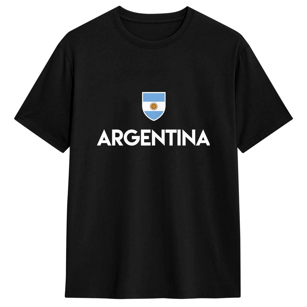 Argentina Flag Cotton Tshirt For Unisexs Beach Classic Tshirts Oneck Fashion Tees Big Size Wholesale Clothes