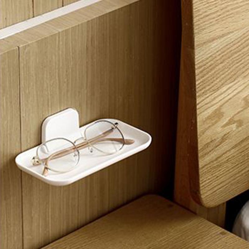 Adhesive Wall Shelf Foldable Hangable Rack for Shower Multifunctional Foldable Wall Mounted Storage Rack for Kitchen Bedroom