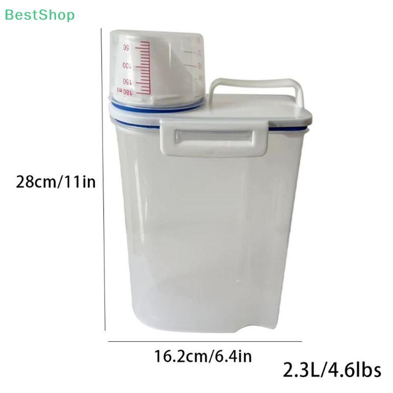 Grain Storage Jar Sealed Rice Bucket Pet Food Container Kitchen Food Storage Sealed Jar Moisture-Proof