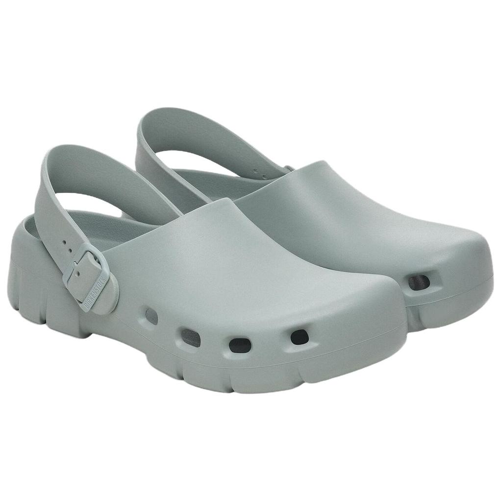 Birkenstock Birki Flow EVA Clogs Unisex Gray Green Regular Loose Fit 1029536