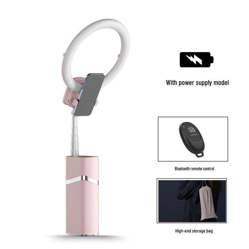 Relacart Foldable Live Stream Phone Stand with LED Fill Light 4000mAH