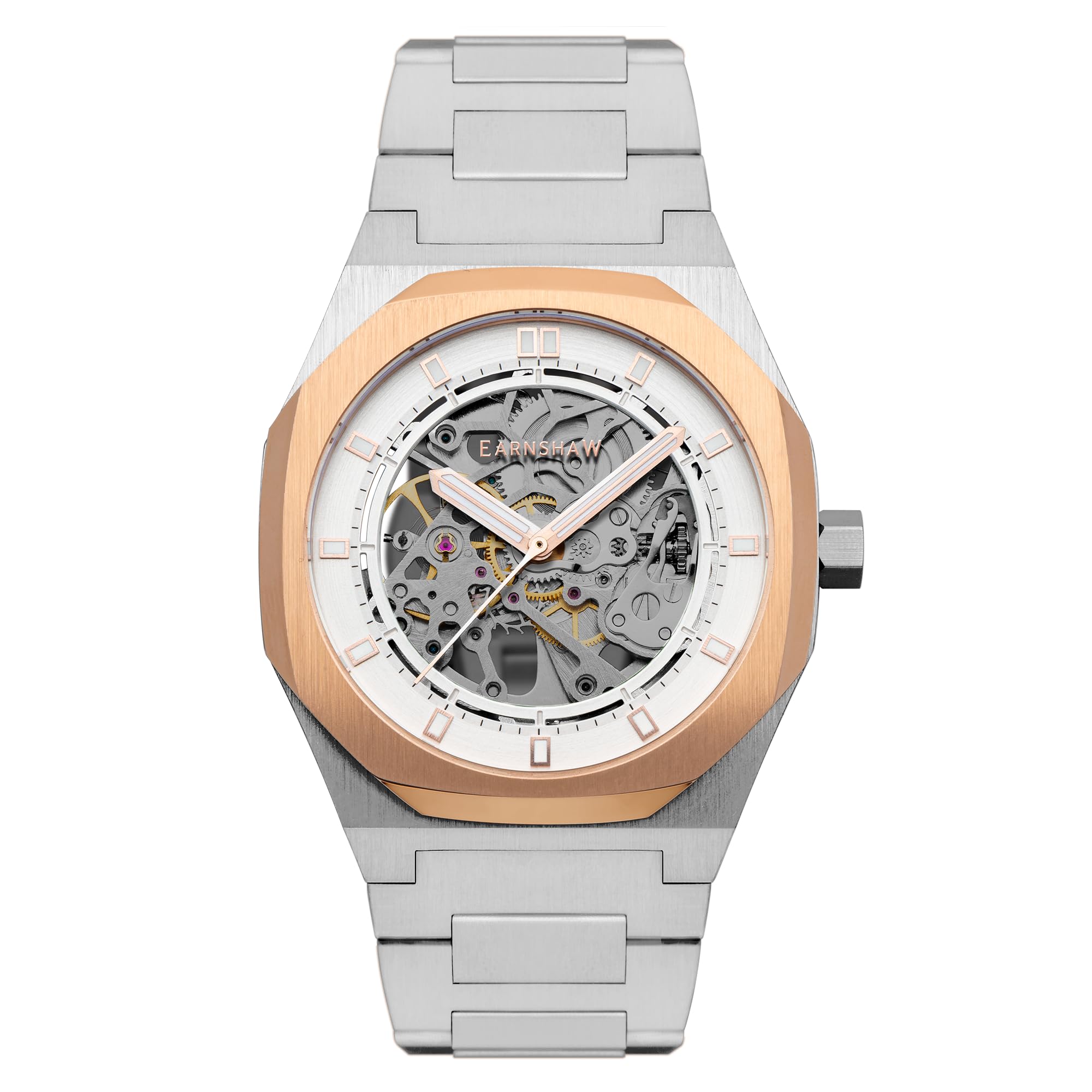 

Earnshaw Full Skeleton Automatic Silver and Rose Gold Combination Automatic EARNSHAW ES-8142-44