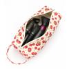 Cherry Print Large Capacity Cosmetic Bag Portable Travel Toiletry Organizer with Handle for Hair Dryers and Beauty Essentials