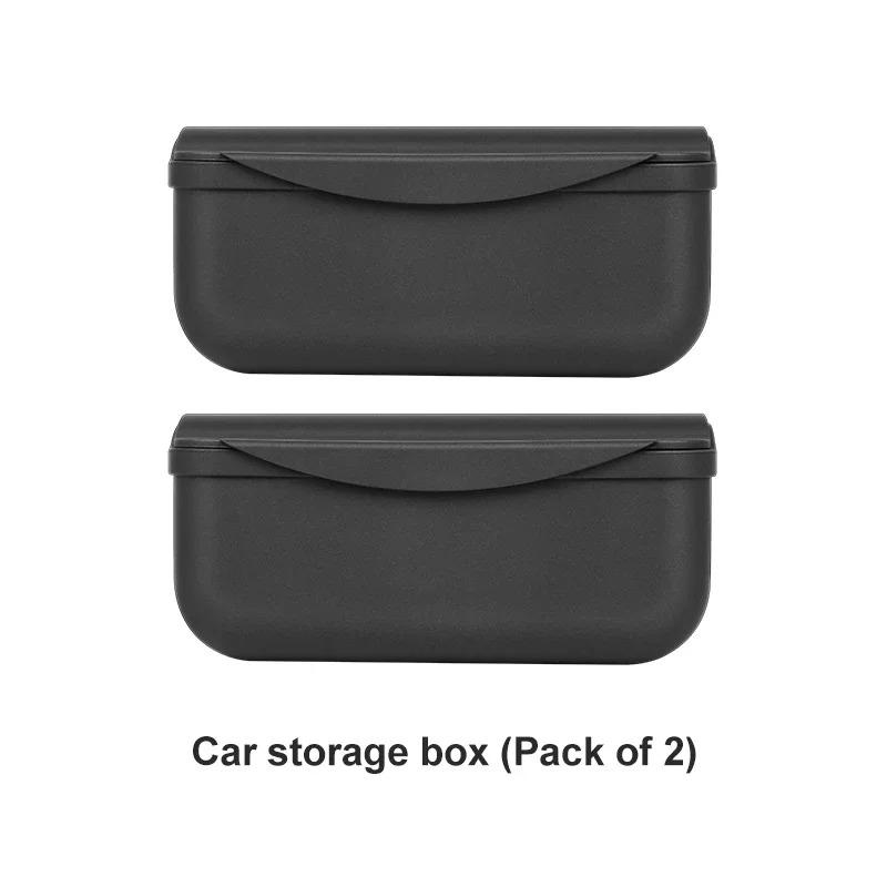 For Tesla Model 3 Y S X Car Storage Box Sticky Case Glasses Sunglasses Holder Garbage Trash Bin TPE Stickable Car Accessories