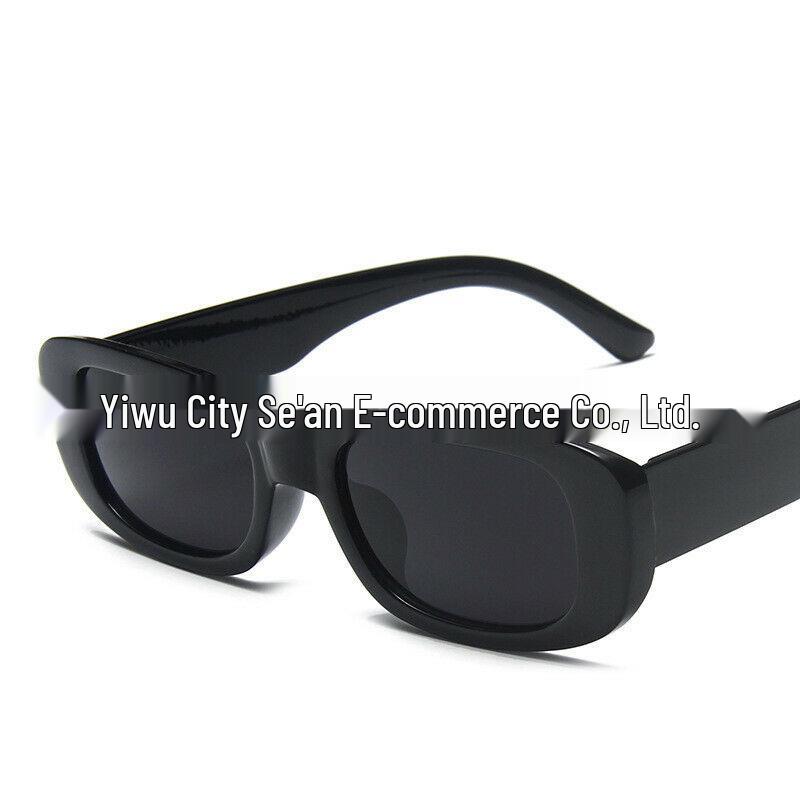 Trendy Square Punk Sunglasses: Street Style UV Protection