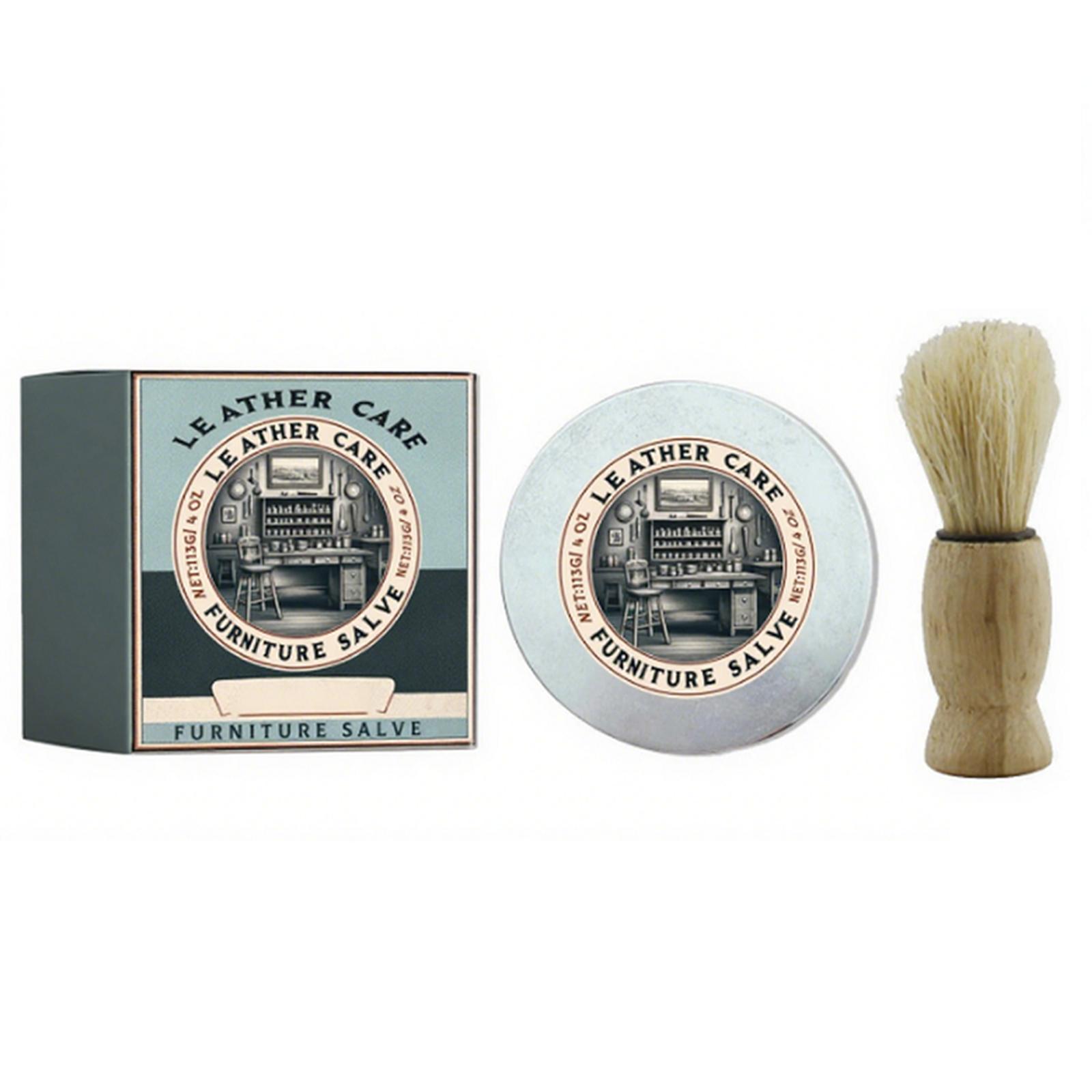 Leather & Furniture Repair Salve with Brush Leather Restorer Balm Leather Restorer & Conditioner for Furniture Auto Interior
