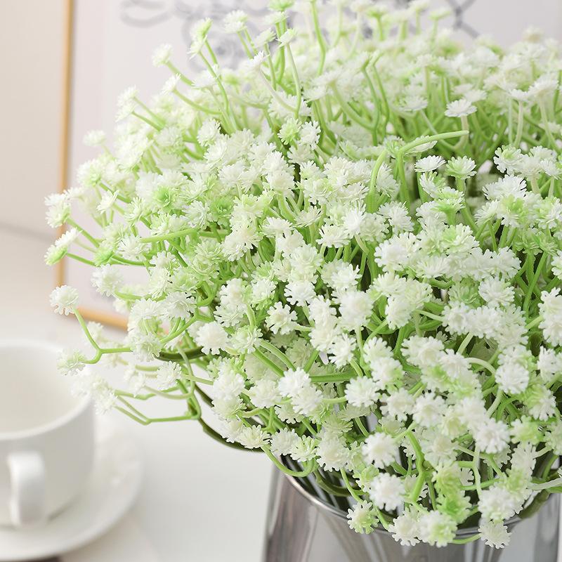 10pcs/bouquet Artificial Flower Bunches Baby's Breath Wedding Home Decoration Flower Arrangement Road Guide Baby's Breath