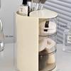 1Pc Cosmetic Organizer Bathroom Makeup Cushion Organizer Beauty Egg Storage Display Case Rotating Compartment Organizer