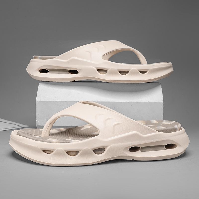 

Мужские тапочки, шлепанцы, летние, новые, толстая подошва, клипса на носок, легкие и удобные, повседневные, спортивные, пляжные тапочки 44-45 хаки