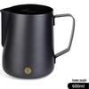Thickened 304 Stainless Steel Latte Art Pitcher with Pointed Spout for Professional Milk Frothing.