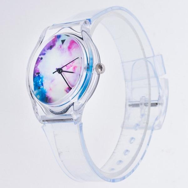 1 PC Jelly Silicone Watch Transparent Belt Skull Casual Women Dress Watch Girls Clock Wristwatches