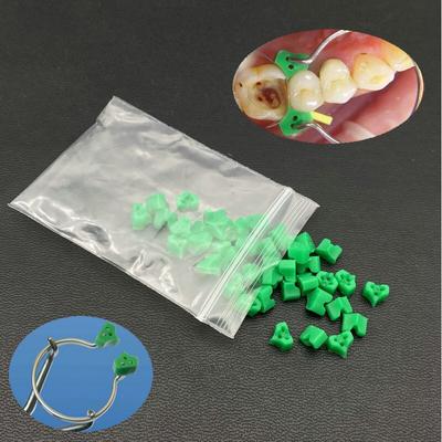 40ks/sáček Dentální silikonové klínky Doplňkové klínky Guma TOR VM č. 1.861 Delta Ring Hrot Zubař Materiál Zubař Nástroje