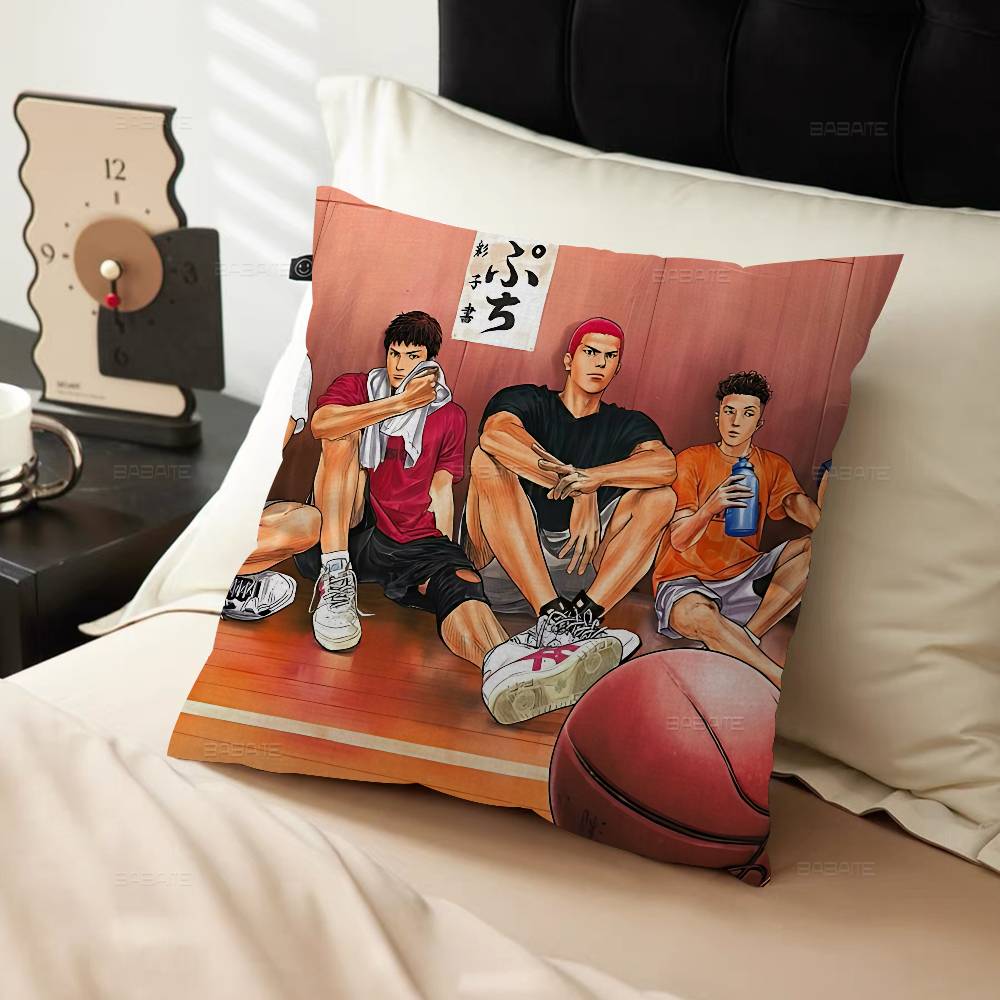 Japanese Cartoon SSlams DDunk Pillow Cushion Cover Pillowcase Living Room Sofa Home Decor Customized