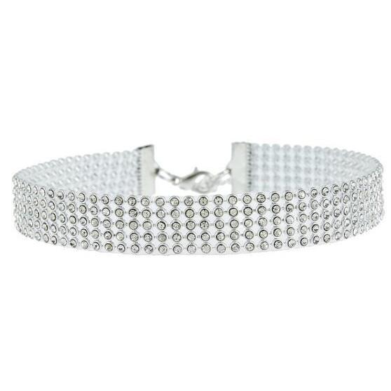 TOP Quality Cool Shiny Rhinestone Bundle Neck Popular Element Collar Necklace Punk Hip Hop Women's Choker Gift Korean Jewelry