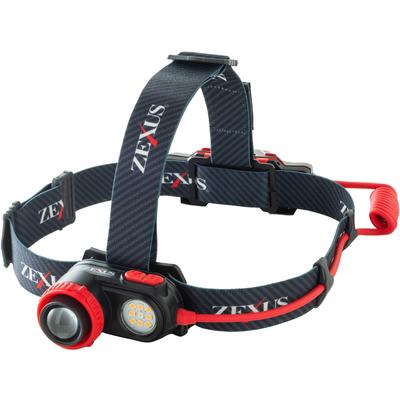 Fuji Lighting ZEXUS Rechargeable LED Light 1200 Main LED Run Up To 35 and Warm ZX-R730 [Maximum Lumens, Time Hours, White, Red, White]