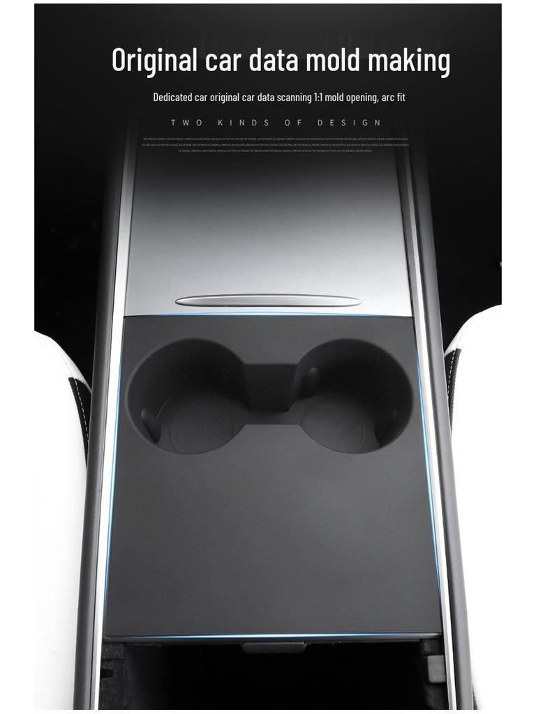Tesla Model Y/3 Console Silicone Cup Holder Liner