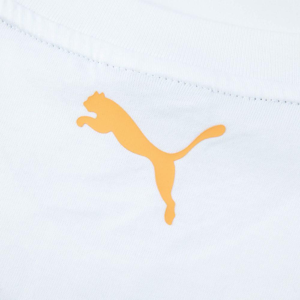 Puma Printed Crew Neck Short Sleeve T-Shirt Men Tops White 539497-01