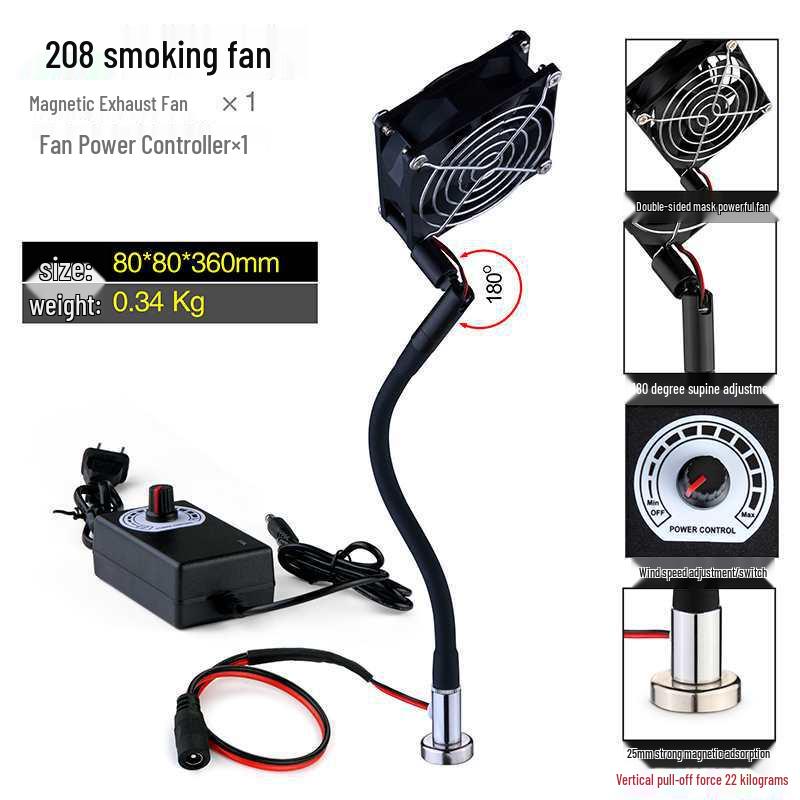 Electric Soldering Station Kit with Magnifying Glass, Fume Extractor, and Magnetic Repair Tools