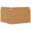 Wall Mounted Corner Cabinet with Storage White 57 X 57 X 40 Cm Particleboard