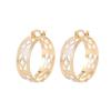 Copper Material Exaggerated Geometric Irregular High-End Earrings Personality Temperament Simple Earrings Earrings