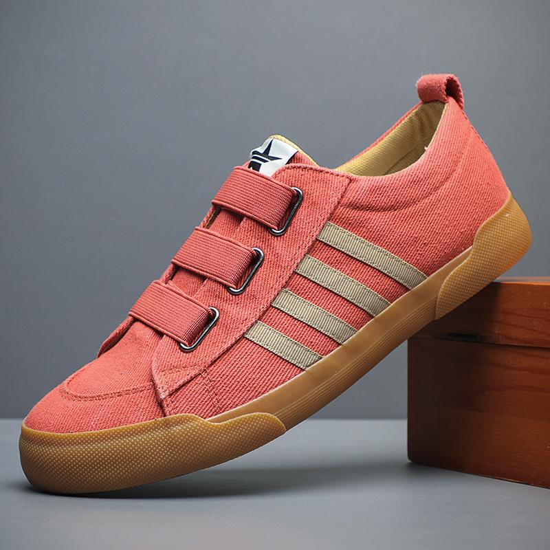 

Мода 2024 Новая мужская обувь Холщовая Весенняя обувь для отдыха Противоскользящая Холщовая рабочая обувь Легкая Дышащая Обувь слипоны для мужчин#SS24176 44 красный