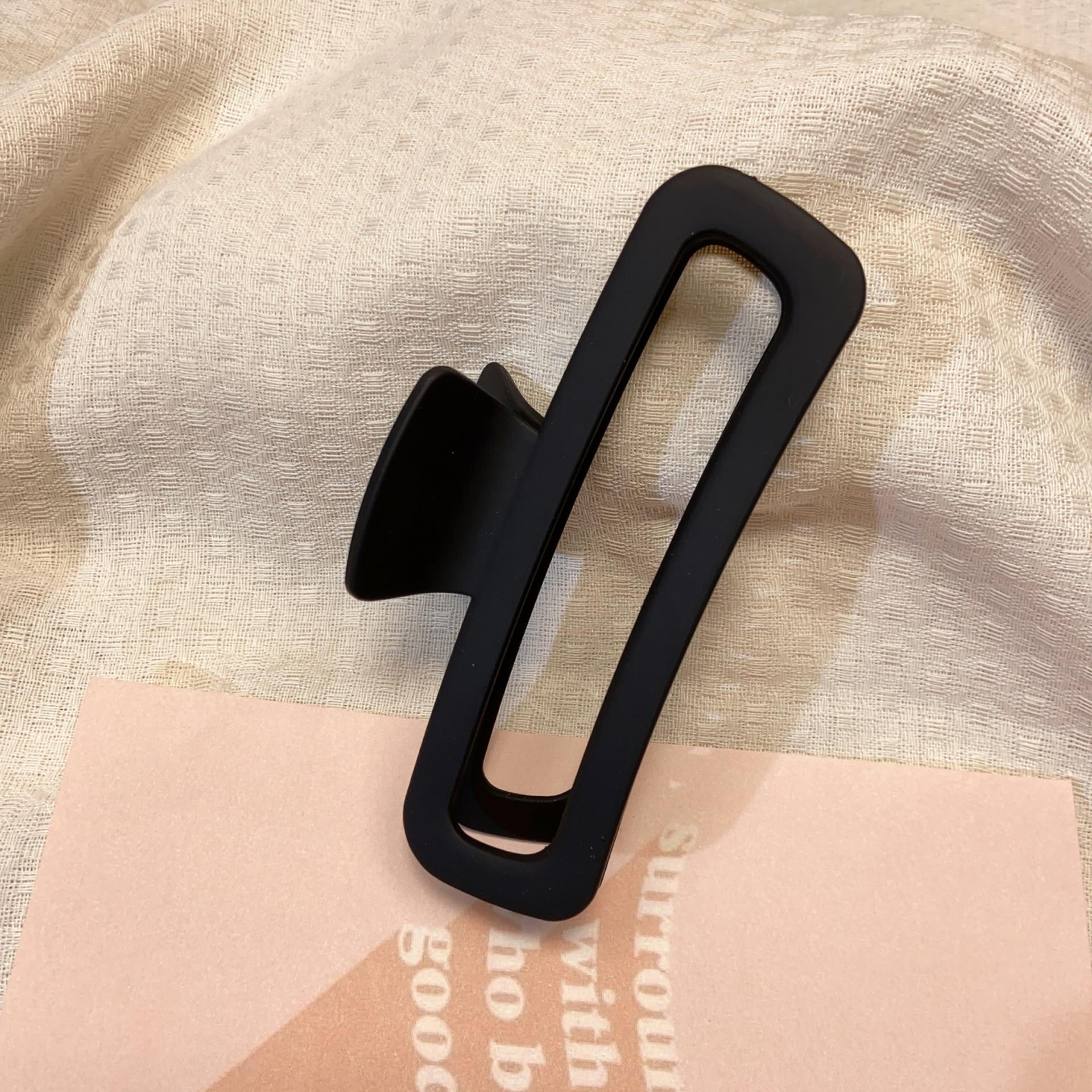 

1 шт. Пластиковый зажим для волос для корейских девочек, модная заколка для волос для девочек чёрный