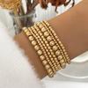 Boho Handmade Beaded Bracelet Set For Women Men Beach Styles CCB Elastic Beads Chain Bangle Couple Fashion Jewelry