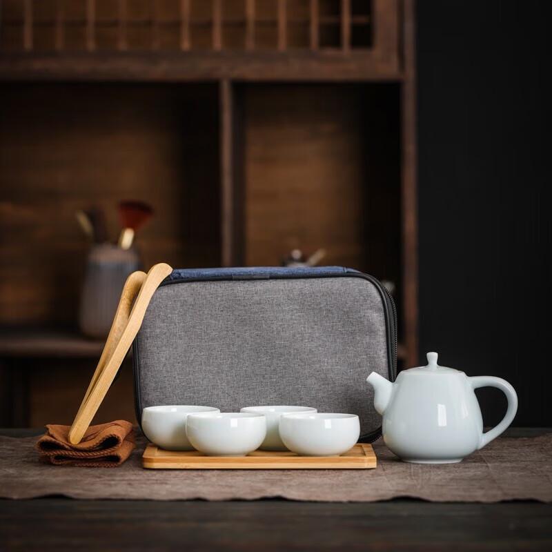 Fangran Portable Celadon Blue Tea Set
