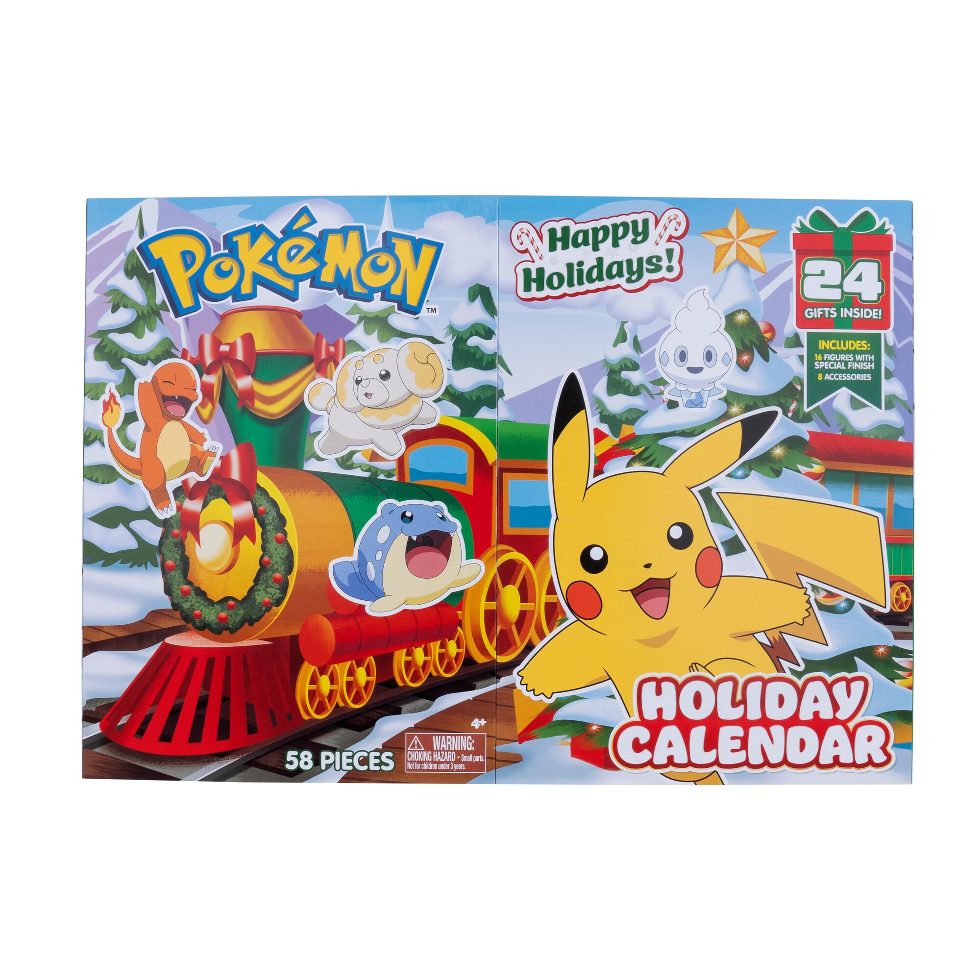 Nintendo Pokémon Holiday Advent Calendar with 16 Battle Figures and 8 Accessories