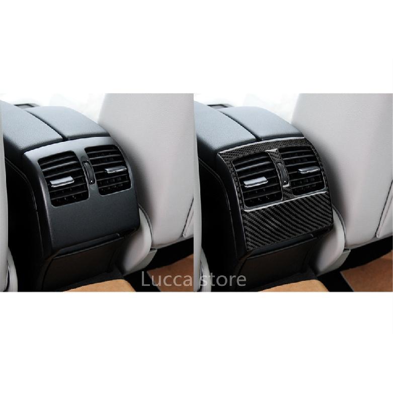 For Mercedes W204 07-13 C Class Car Interior Moulding Carbon Fiber Rear Air Condition Vent Cover Trim Air Outlet Decor