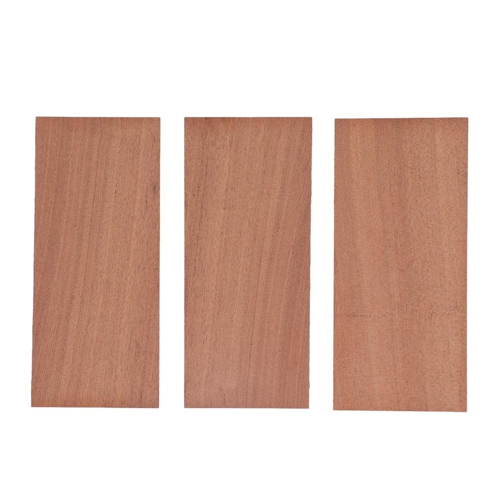 3PCS Sapele Wood Guitar Veneer Wood Color Guitar Head Veneer For Guitar Headstock