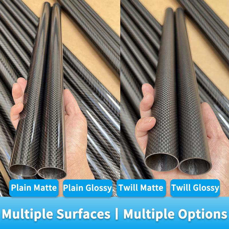 3k Carbon Fiber Tube Twill Matte OD18 20 21 22 23 24 25 26 27 28 29 30 32 35mm Length 1000mm Drone AccessoriesCarbon Fiber Tube