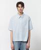 IL CORSO Birdy Crop Short Sleeve Shirt Light Blue Iesh5E403B1